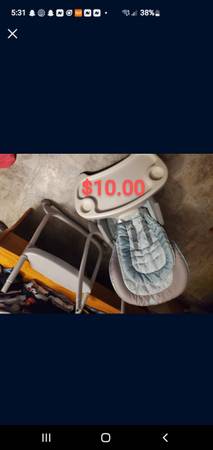 2 tray high chair hardly used 1