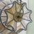 Vintage Tiffany Style Hanging Lamp Shade w/ Bulb Stained Glass Brown 8 thumbnail