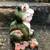Large Vintage/Rustic Style outdoor ceramic/terracotta Frog Statue. 3 thumbnail