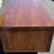 Vintage Executive Mid Mod Desk Mid Century Modern with Finished Back 13 thumbnail