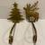 Vintage Solid Brass Deer Reindeer Christmas Tree Stocking Holder Long 1 thumbnail