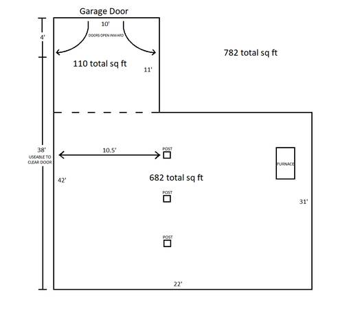 TWO CAR PRIVATE GARAGE! 24/7 ACCESS! 1