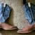 Cody James Blue & Brown Cowboy Western Boots Size 9 EE 1 thumbnail
