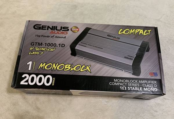 New Genius Audio 2000w Max Power Bass Amplifier $240 Each 1