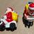 2 Vintage Christmas Plastic Toy Santas on Tricycles 3 thumbnail