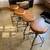 4 barstools - Round Wood And Metal Adjustable Swivel Stools 3 thumbnail