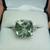 Prasiolite Quartz, Green Amethyst w/ zircon, 925 SS ring. SZ 8. 1 thumbnail