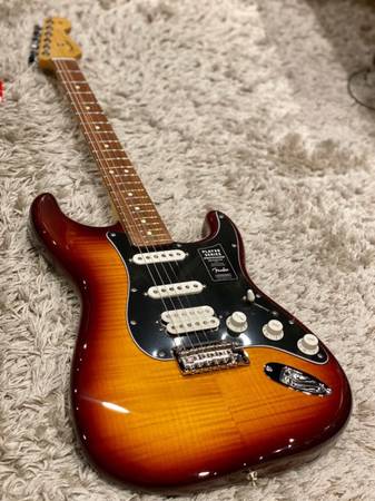 Fender Player Stratocaster HSS Plus Top Pau Ferro Fingerboard Electric Guitar To 1