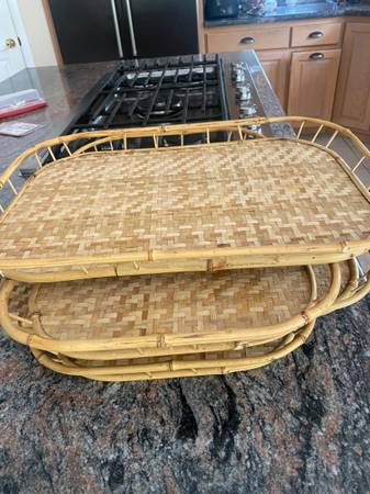 Bamboo serving trays 1