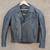 New Size L Black Leather Motorcycle Jacket 1 thumbnail
