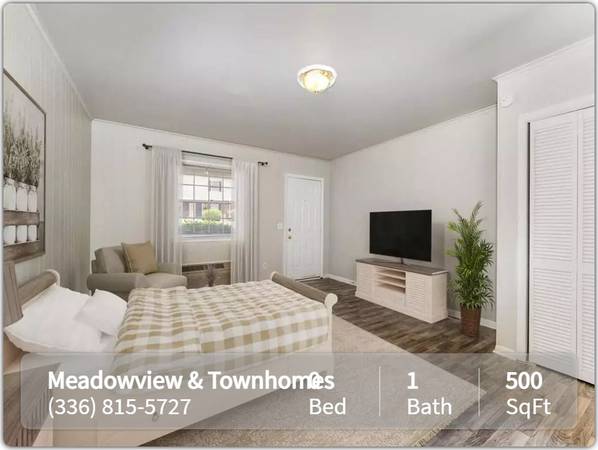 $925 / 500ft2 - Ready to lease! Studio home. Check us out! (Greensboro)64027274704257122