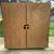 Cabinet Small Oak Storage CD DVD Cabinet Box on Metal Feet 2 thumbnail