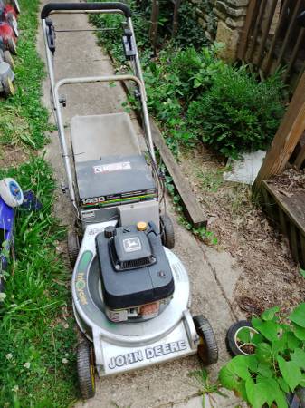 John Deere 14 SB self propelled mower 1
