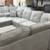New gray Reversible U shape sectional couch 7 thumbnail