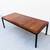 Large Mid Century Modern Walnut & Rosewood Extension Dining Table 2 thumbnail