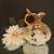 Pitcher Ewer Squat Hand Painted Porcelain With Berries Gold Handle 12 thumbnail