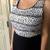St John Black & White Sleeveless Sweater Tank / Shell - Sz 8 3 thumbnail