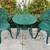 PATIO BISTRO TABLE & CHAIRS CAST ALUMINUM 1 thumbnail