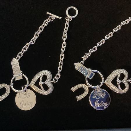 Juicy Couture Vintage Lady Luck, Rhinestone Horseshoe And Heart, Charm 1