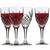 Godinger Dublin 9 oz. Goblet - Set of 4 Crystal cut glass glasses New 2 thumbnail
