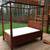 Full size solid cherry canopy bed 4 thumbnail