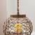 Galt Intl Glass lantern with metal frame covered in Jute with handles, Lg. 14" x 12 thumbnail