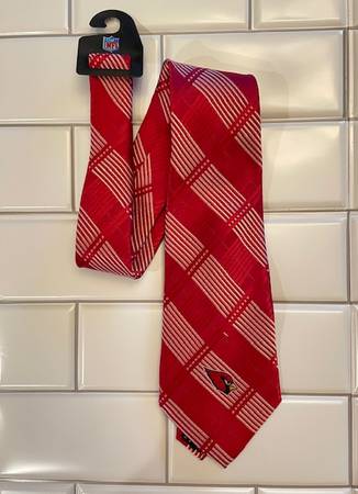 *NEW* NFL Arizona Cardinals Neck Tie, Genuine NFL Licensed with Tags 1