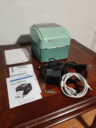 Vretti Thermal shipping label printer 420B USB + Bluetooth with labels 1