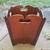 Vintage Wood Magazine Rack or Waste Can 1 thumbnail