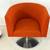 Vintage Teknion Tulup Lounge Swivel Chairs Mid Century Modern Orange 4 thumbnail