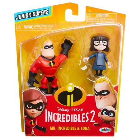 Disney / Pixar Junior Supers Mr. Incredible & Edna Mini Figure 2-Pack 1