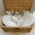 Wicker Picnic Basket WITH Plates, Cups, Silverware, Etc. LIKE NEW 8 thumbnail