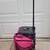 Zuca Sport Pink Stuffed Insert Black Frame 17" Roller Luggage with Pin 9 thumbnail