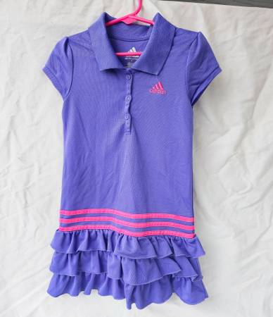 ADIDAS Little Girls Size 5 Ruffle Dress 1