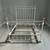 Beautiful Antique Style Full Size White Iron and  Brass Bed Frame 1 thumbnail