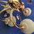 Beautiful Six Light & Globes Brass Chandelier 4 thumbnail