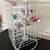 White Metal Spinning Revolving Carousel 2 oz Paint Storage Rack 3 thumbnail