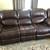 Brown Leather Reclining Sectional Sofa – Excellent Condition 2 thumbnail