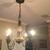 5 Arm Black and Patina Chandelier 1 thumbnail