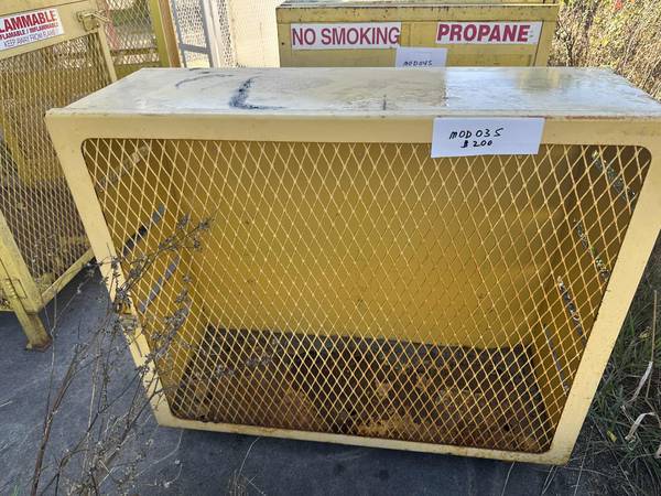 3 Place Steel Propane Tank Storage Cabinet 1