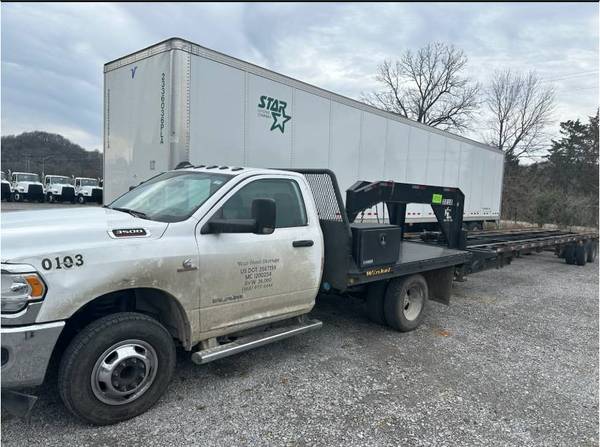 Ram 3500 Single Cab w/ Tilt bed Trailer - $163621736979587129