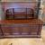 Solid Wood Library Bookcase Hutch + Credenza Base – Traditional Carved Breakfr 2 thumbnail