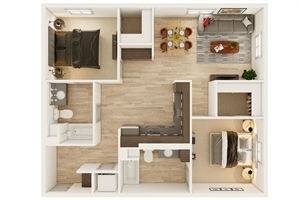 $1,899 / 2br - 1038ft2 - LARGE CORNER UNIT! Two Bedroom Two Bathroom! 8 WEEKS FREE!!! (Hillsboro)63776937742209120