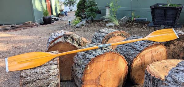 Wooden Kayak Paddle - Vintage Wall Decor - 6' 11" Long - $40 (Timberlake in Shelton, WA)63471354925825120