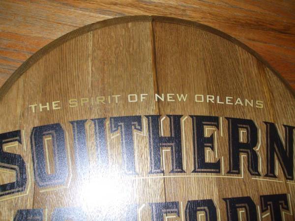 SOUTHERN COMFORT WHISKEY BARREL TOP SIGN MAN CAVE DISPLAY HEAD SOCO - $125 (MARYVILLE, MO)63471298199939121