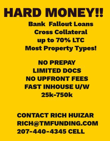 Private lender has 25k-500k for real estate project 1