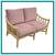 Late 20th Century Mcguire Furniture Loveseat 1 thumbnail