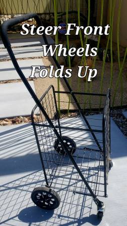 Shopping Wheelie Folds Up Front Swivel Tires 1