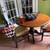 Round table two chairs solid wood black brown made USA 13 thumbnail