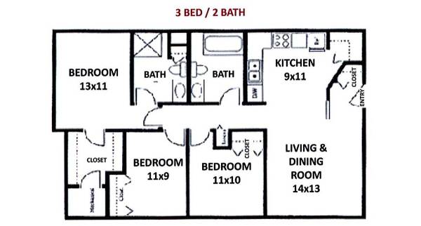 $1,350 / 3br - 1067ft2 - 3 bed 2 bath - Immediate Availability - CALL TODAY (Rockford)63981978540547120